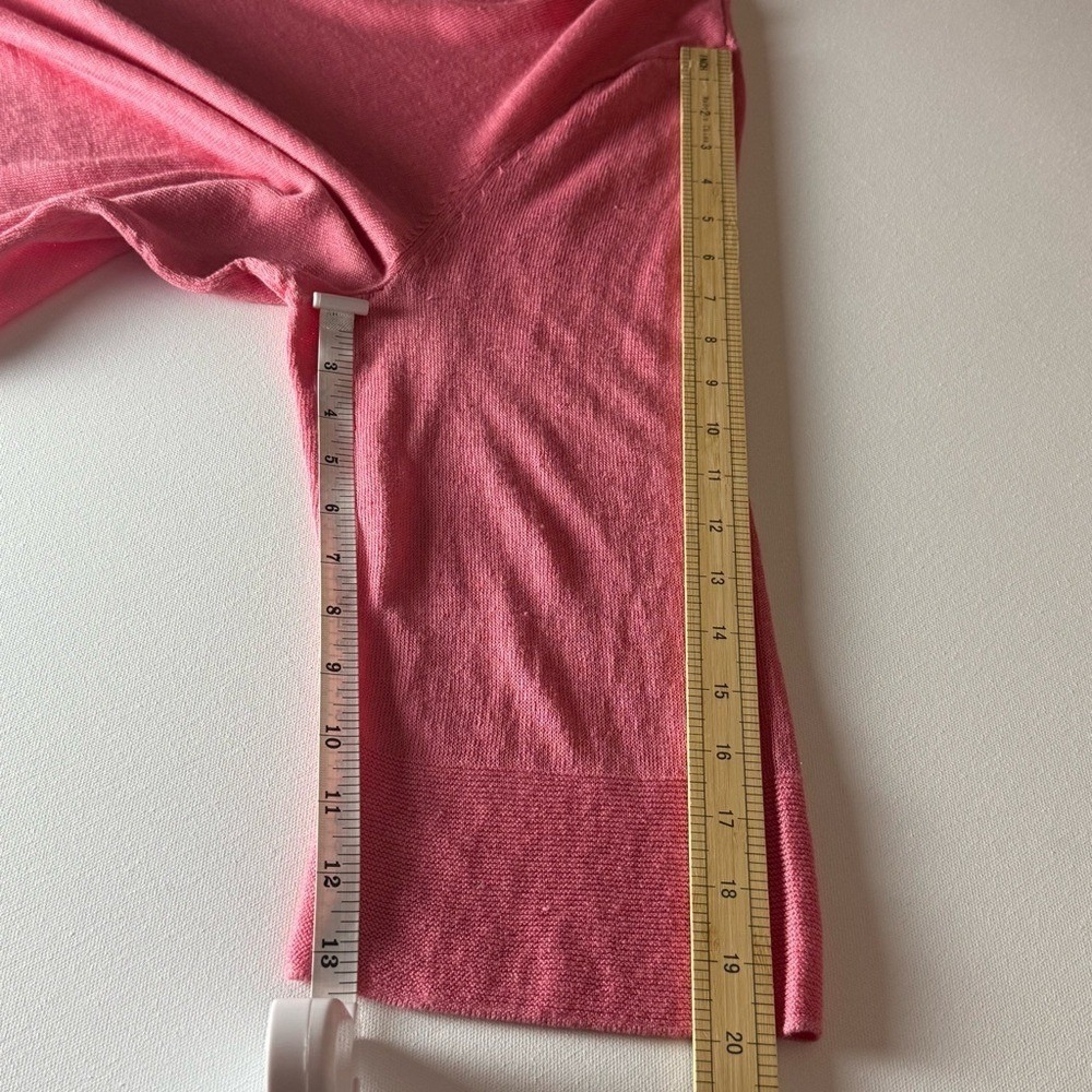 J.Jill Linen-Blend Lightweight Sweater – Pink – Size XL, 3/4 length sleeves - Picture 9 of 10